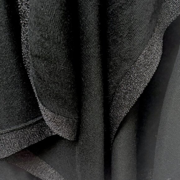 LAUREN Ralph Lauren Black Shawl Light Knit Metallic Border Evening Wrap - Picture 8 of 9